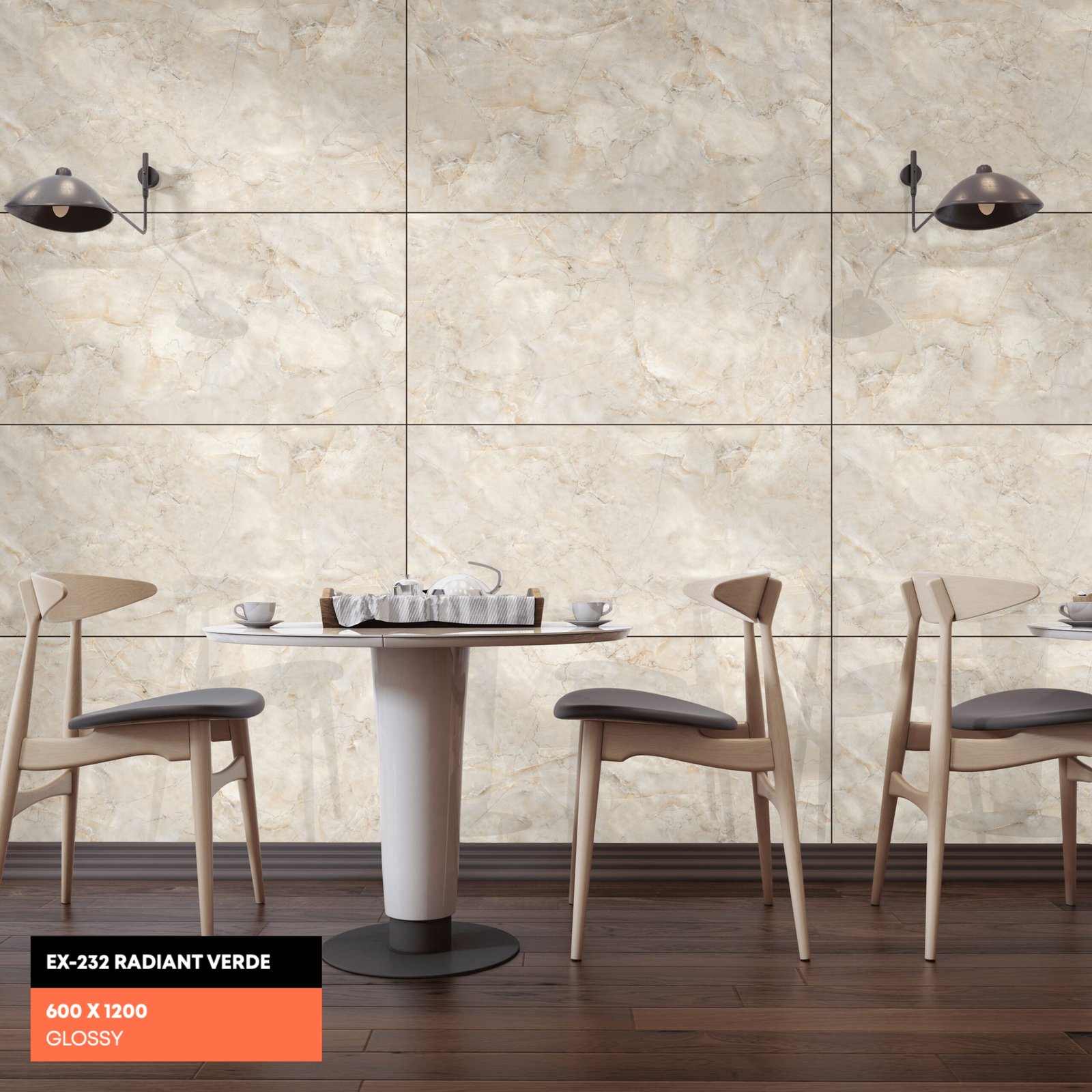 Radiant Verde GVT Tile – 1200×600mm (Polished Finish) - Image 2