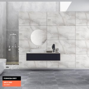 Alternative view of Formosa Grey Porcelain Tile – 1200×600mm (Polished Finish)