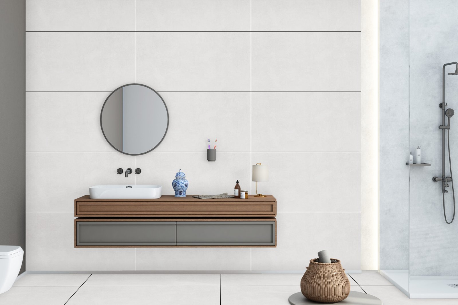 Imperial Bianco GVT Tile – 600×1200mm (Matt Finish) - Image 2