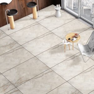 Alternative view of Marfil Bianco New GVT Tile – 600×1200mm (Glossy Finish)