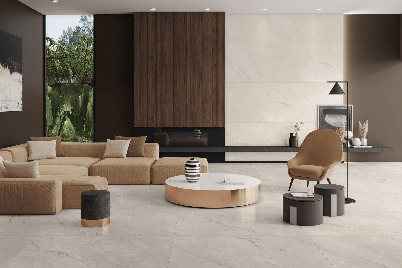 Porc 10 Ash End GVT Tile – 600×1200mm (Glossy Finish) - Image 2