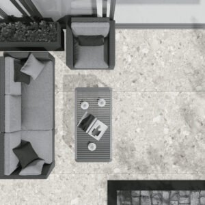 Alternative view of Terrazzo 1034 GVT Tile – 600×1200mm (Matt Finish)