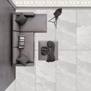 Alternative view of Urban Bianco GVT Tile – 600×1200mm (Matt Finish)